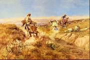 Charles M Russell When Cows Were Wild china oil painting reproduction